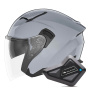 Casque Open Face NOX N130 Nardo Grey + Kit Bluetooth BT Mini