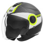 Casque Open Face NOX N182 Round Mat Black Yellow