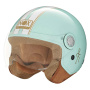 Casque Open Face NOX N210 Evo Pastel Green White Line