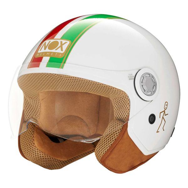 Open Face NOX N210 Evo White Italy Line Open Face NOX N210 Evo White Italy Line