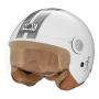 Casque Open Face NOX N210 Evo White Titanium Line