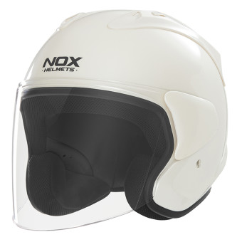 Open Face NOX N220-S Pearl White