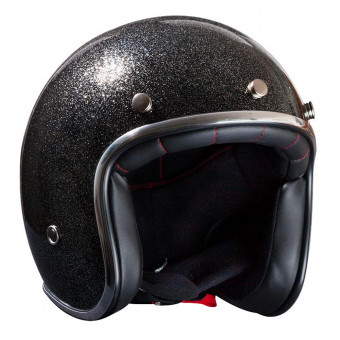 Open Face NOX N242 Glitter Black