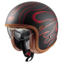 Casque Open Face Premier Vintage Platinum Carbon FR Red Chromed BM