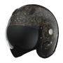 Casque Open Face Roof Bamboo Black Glossy