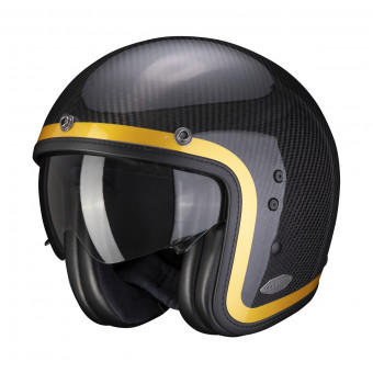 Casque Open Face Scorpion Belfast Carbon Lofty Gold Casque Open Face Scorpion Belfast Carbon Lofty Gold