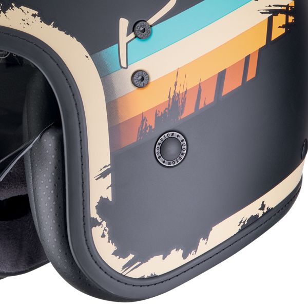 Scorpion Belfast Evo Adonis Matt Black Beige + Exo-Com Link-1C Bluetooth Kit