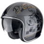 Casque Open Face Scorpion Belfast Evo Drive Fast Silver Black Gold