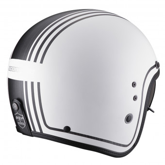 Scorpion Belfast Evo Retrol White Silver + Kit Bluetooth 5S Solo