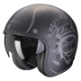 Casque Open Face Scorpion Belfast Evo Romeo Matt Black Silver