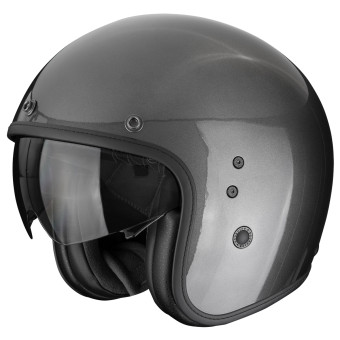 Open Face Scorpion Belfast Evo Solid Metal Grey