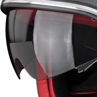 Scorpion Belfast II Carbon Solid Matt Black Red