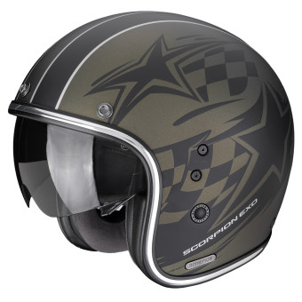 Open Face Scorpion Belfast II Flagstone Matt Green Black