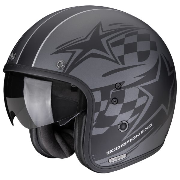Open Face Scorpion Belfast II Flagstone Silver Matt Black