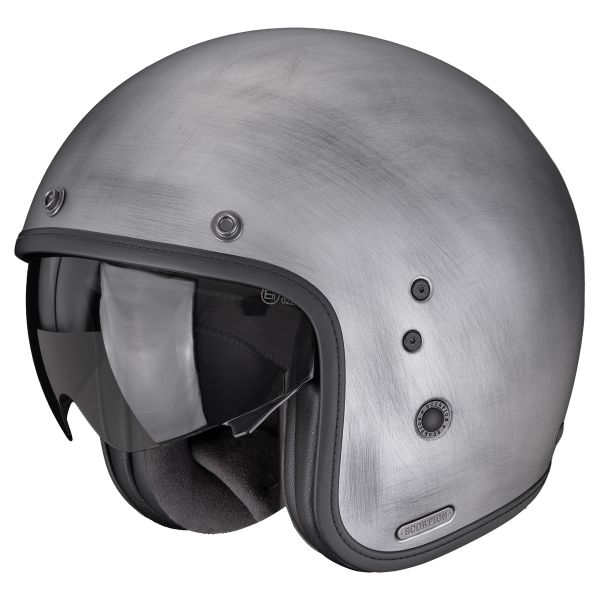 Open Face Scorpion Belfast II Scratch Silver