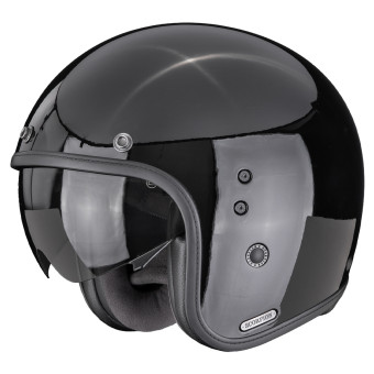 Open Face Scorpion Belfast II Solid Black