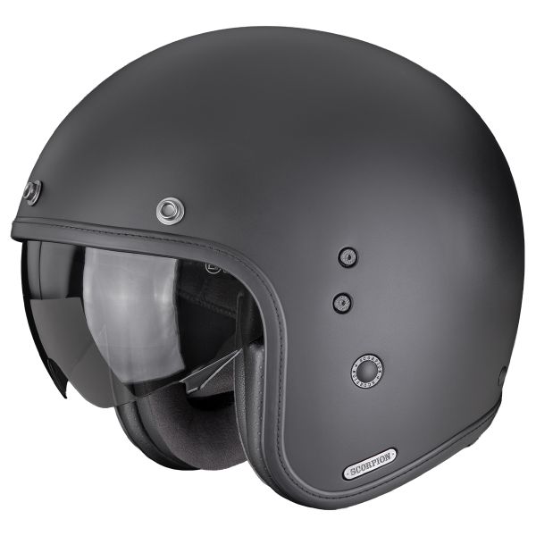 Open Face Scorpion Belfast II Solid Matt Black