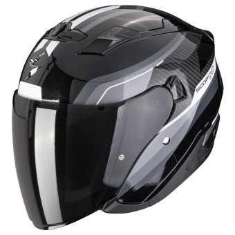 Open Face Scorpion Exo 230 Hipe Black Silver