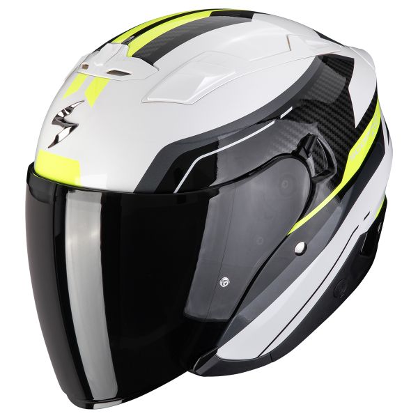 Open Face Scorpion Exo 230 Hipe White Black Neon Yellow Open Face Scorpion Exo 230 Hipe White Black Neon Yellow