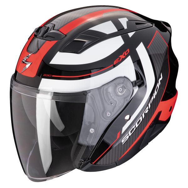 Scorpion Exo 230 Pul Black Red + Kit Bluetooth BT Mini