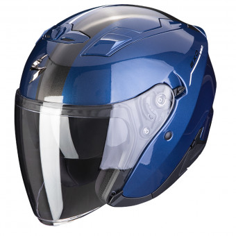 Scorpion Exo 230 SR Blue White + Kit Bluetooth 5S Solo