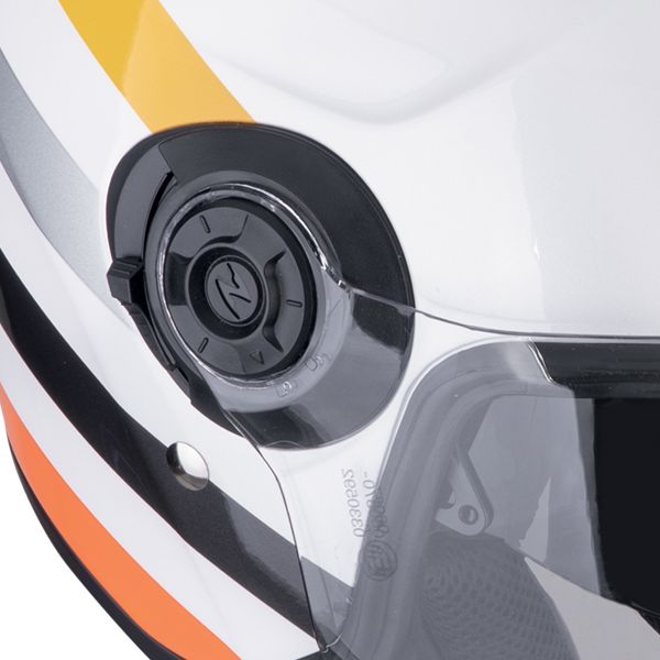 Scorpion Exo City II Bee White Yellow + Exo-Com Link-1C Bluetooth Kit