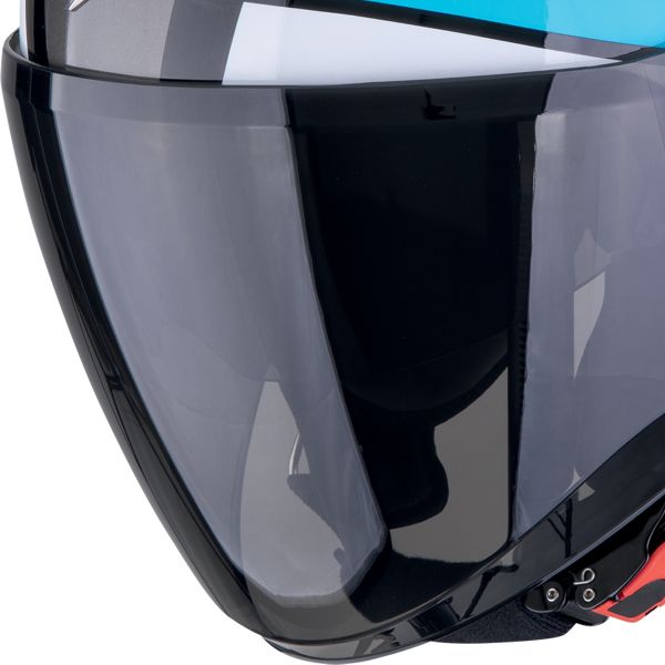 Scorpion Exo City II Blur Black White Green + Kit Bluetooth Lokui K30