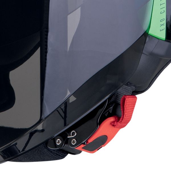 Scorpion Exo City II Blur Black White Green + Kit Bluetooth Lokui K30