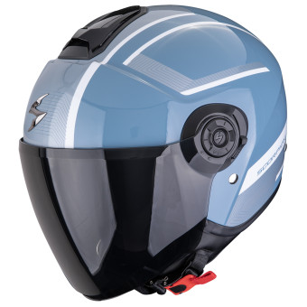 Open Face Scorpion Exo City II Cosmos Blue Silver