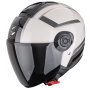 Casque Open Face Scorpion Exo City II Cosmos Cream Black