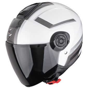 Open Face Scorpion Exo City II Cosmos Pearl White Silver