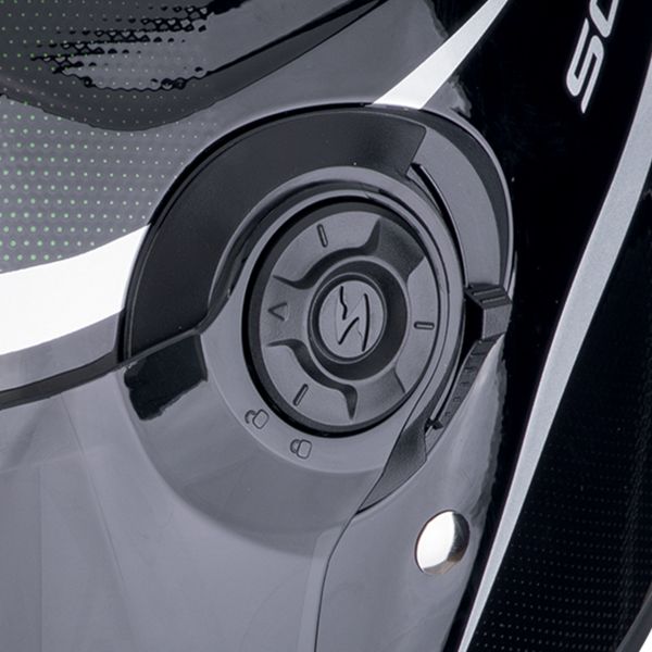 Scorpion Exo City II Intercity Black Chameleon + Exo-Com Link-1 Bluetooth Kit