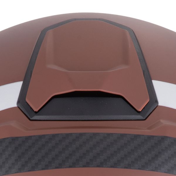 Scorpion Exo City II Riva Brown Silver + Exo-Com Link-1 Bluetooth kit