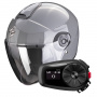 Casque Open Face Scorpion Exo City II Solid Cement Grey + Kit Bluetooth 5S