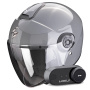Casque Open Face Scorpion Exo City II Solid Cement Grey + Kit Bluetooth Lokui K30