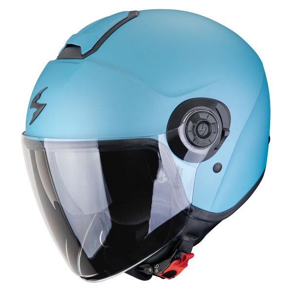 Open Face Scorpion Exo City II Solid Matt Celestial Blue Open Face Scorpion Exo City II Solid Matt Celestial Blue