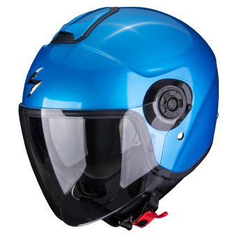 Open Face Scorpion Exo City II Solid Metallic Blue