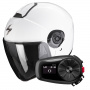 Casque Open Face Scorpion Exo City II Solid White + Kit Bluetooth 5S