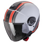 Casque Open Face Scorpion Exo City II Vel Grey Red Matt