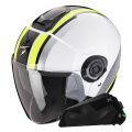 Pack Exo City II Vel White Yellow Fluo + Exo-Com Link-1C Bluetooth Kit