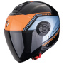 Casque Open Face Scorpion Exo City II Vita Black Blue Orange