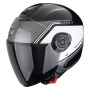 Casque Open Face Scorpion Exo City II Vita Metal Black White