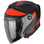 Casque Open Face Scorpion Exo GT Jet Crest Matt Black Red