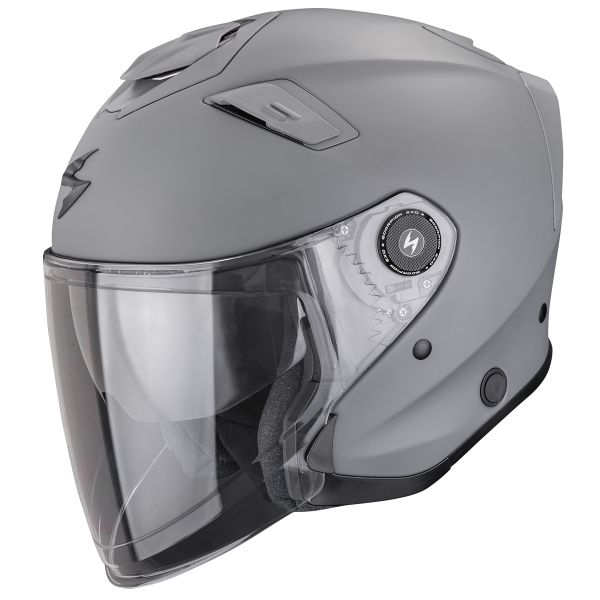 Open Face Scorpion Exo GT Jet Solid Matt Cement Grey Open Face Scorpion Exo GT Jet Solid Matt Cement Grey