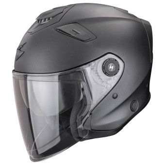 Open Face Scorpion Exo GT Jet Solid Matt Pearl Black
