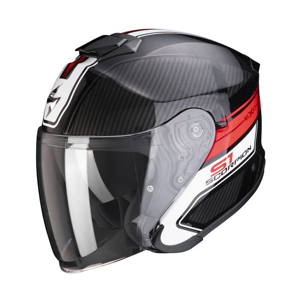 Open Face Scorpion Exo S1 Cross-Ville Black Red