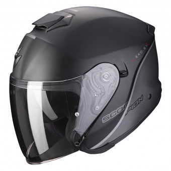 Open Face Scorpion Exo S1 Essence Black Matt Silver