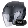 Casque Open Face Scorpion Exo Z1 Black Pearl Matt + Kit bluetooth 5R Lite Solo