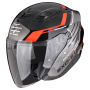 Casque Open Face Scorpion Exo Z1 Prymus Metal Black Silver Red