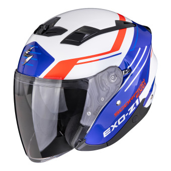Open Face Scorpion Exo Z1 Prymus White Blue Red
